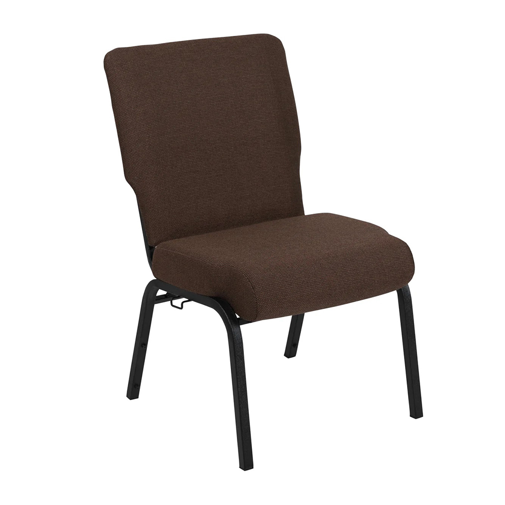 18.5''W stacking church chair with book rack