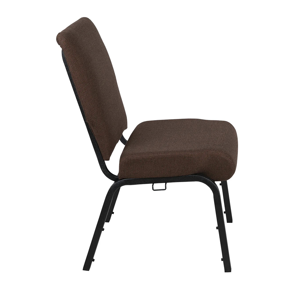 18.5''W stacking church chair with book rack