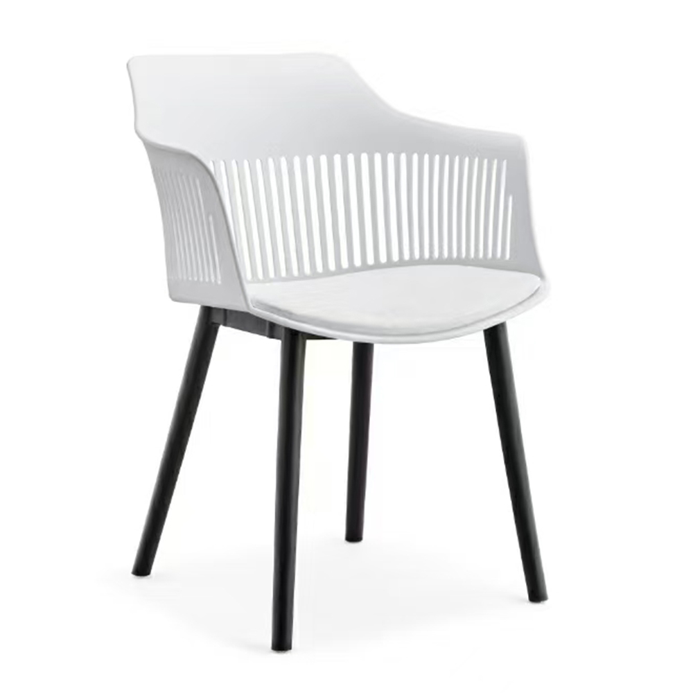 Colorful dining chair plastic stacking cafe chairs