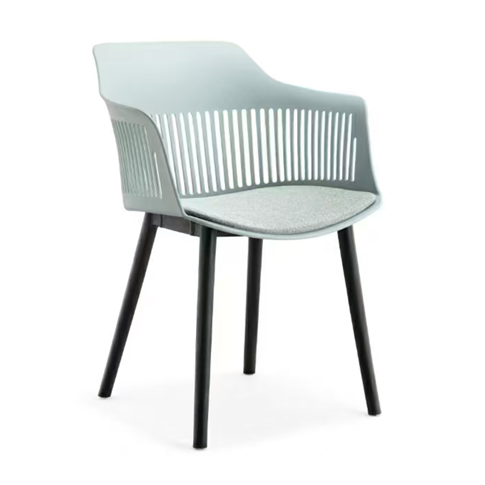 Colorful dining chair plastic stacking cafe chairs