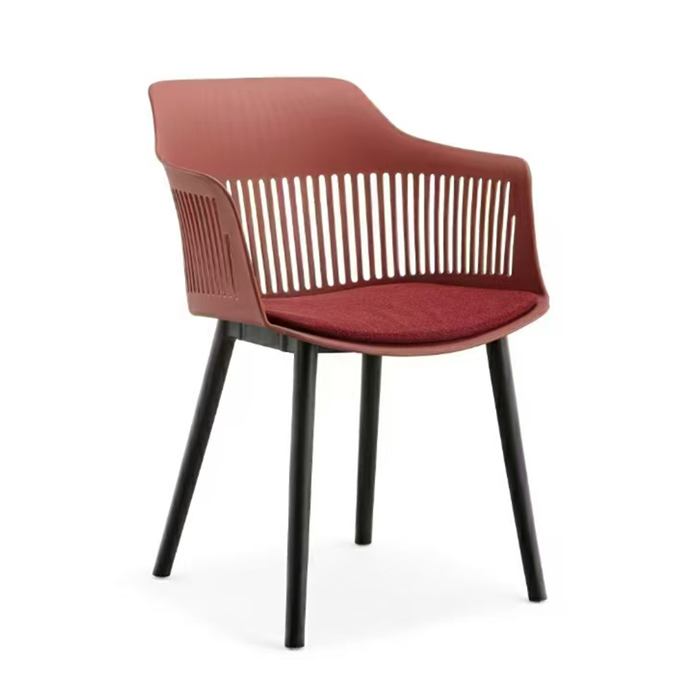 Colorful dining chair plastic stacking cafe chairs