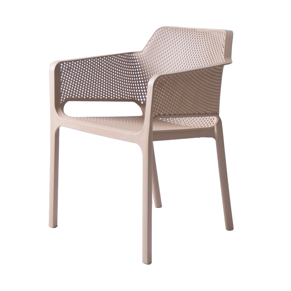 Lightweight stackable modern design plastic dining chairs waterproof for home