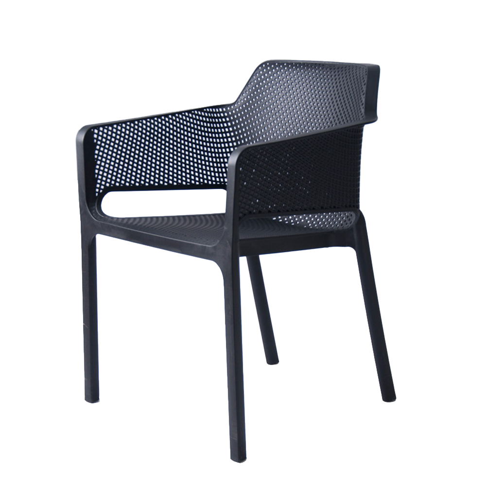 Lightweight stackable modern design plastic dining chairs waterproof for home