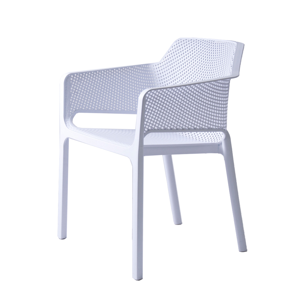 Lightweight stackable modern design plastic dining chairs waterproof for home