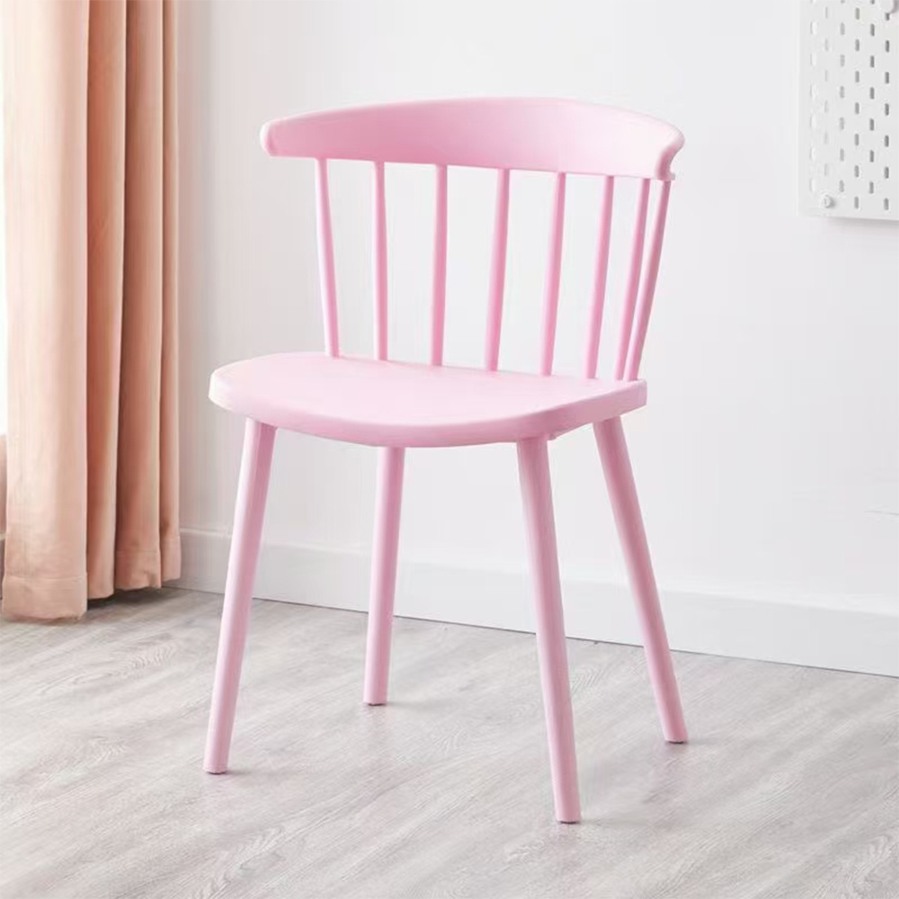 Nordic creative backrest plastic windsor chair