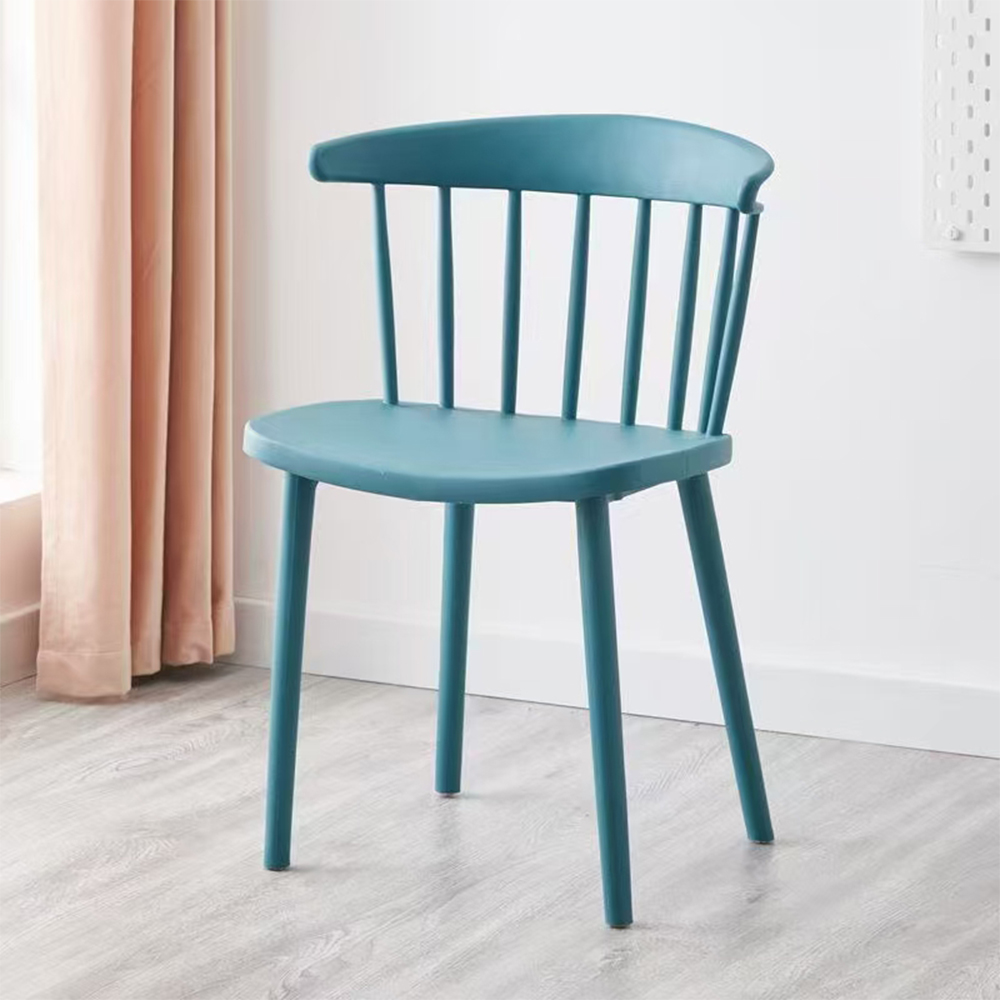 Nordic creative backrest plastic windsor chair