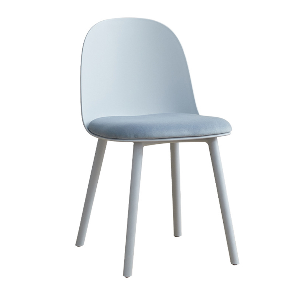 Modern hotel pp plastic chair with soft cushion